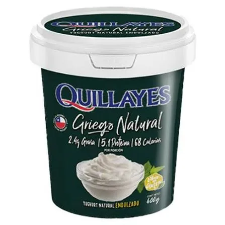 Yogurt Griego Natural Endulzado 800g
