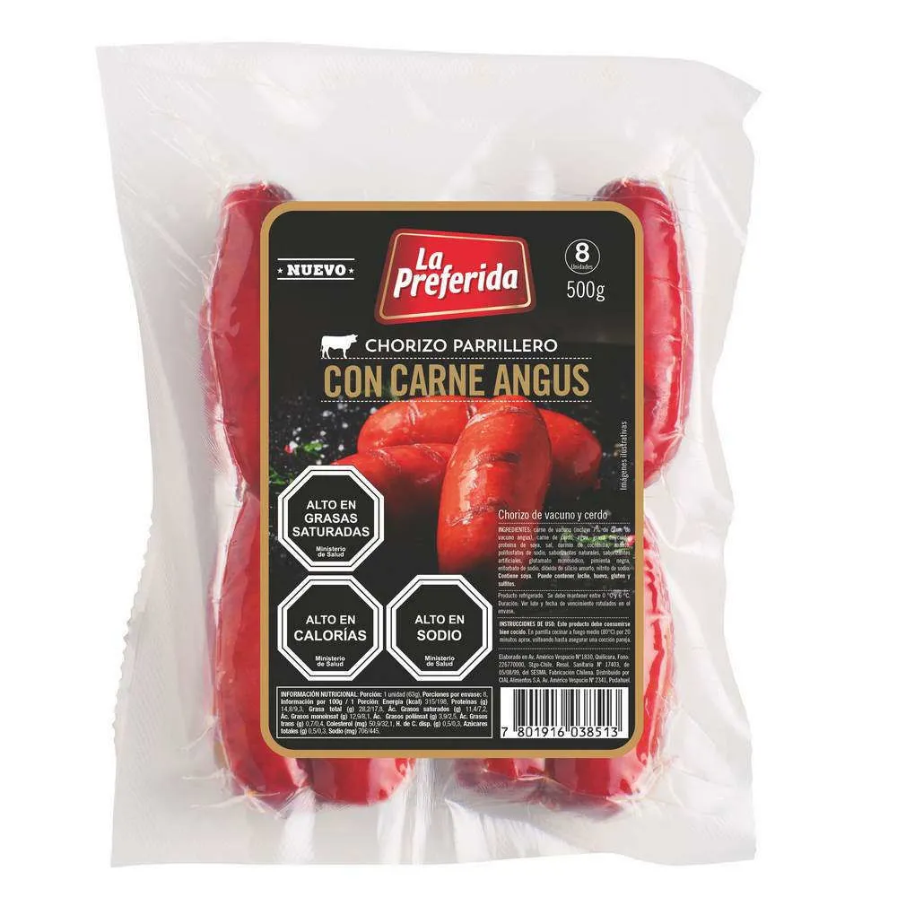 Chorizos Angus La Preferida 500Gr