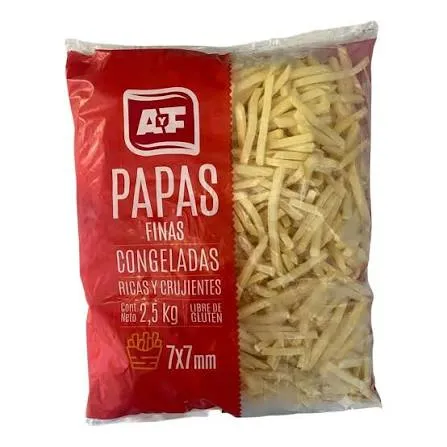 Papas Pre Frita AyF 7X7 De 2,5K