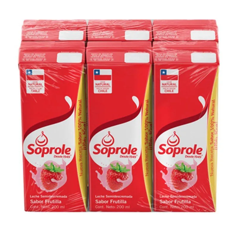 [688] Leche Frutilla 200 Soprole