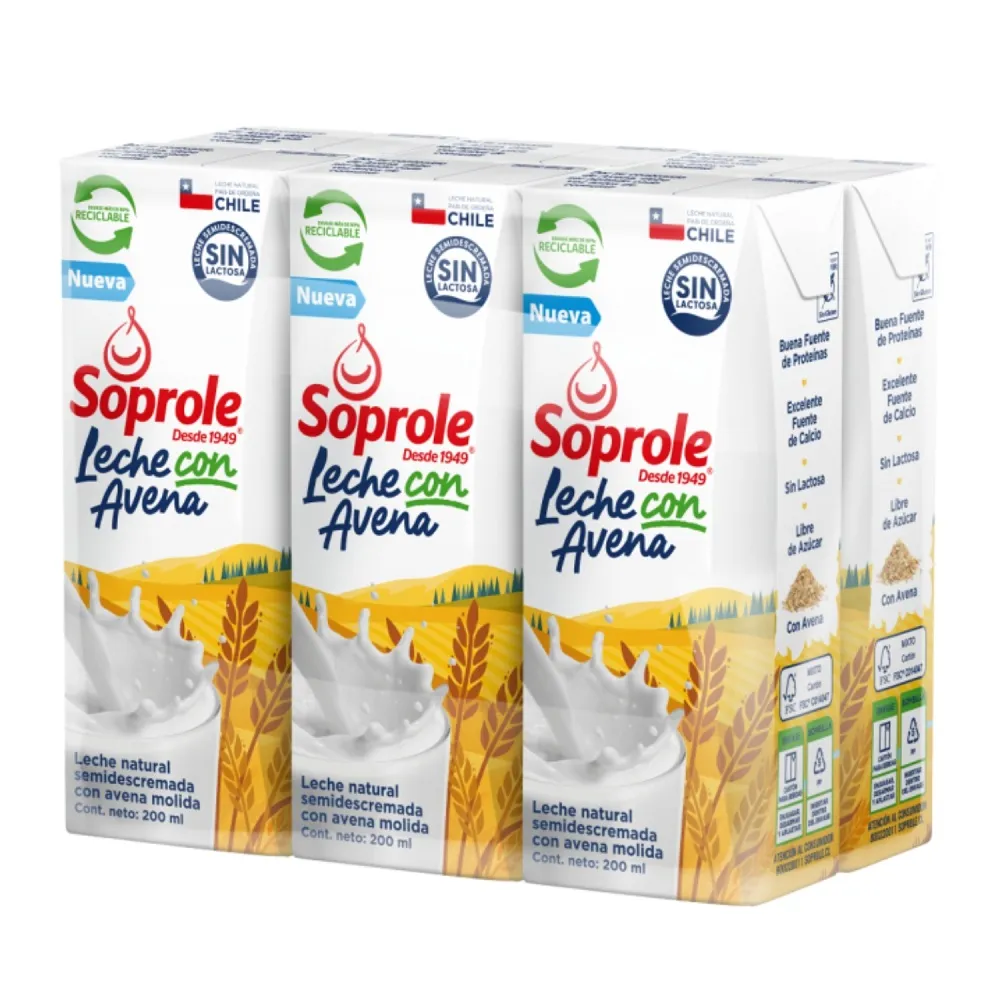 [1805] Leche Con Avena Soprole 200 Cc