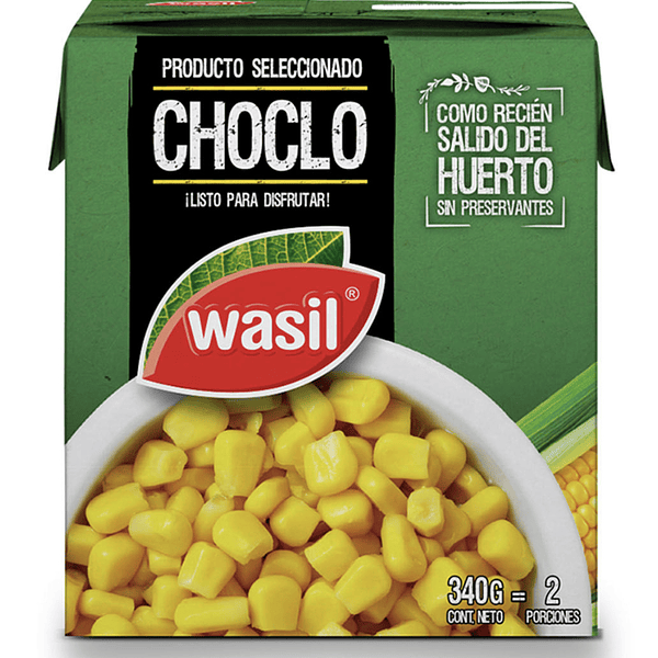 Choclo Dulce Wasil 340 Gr