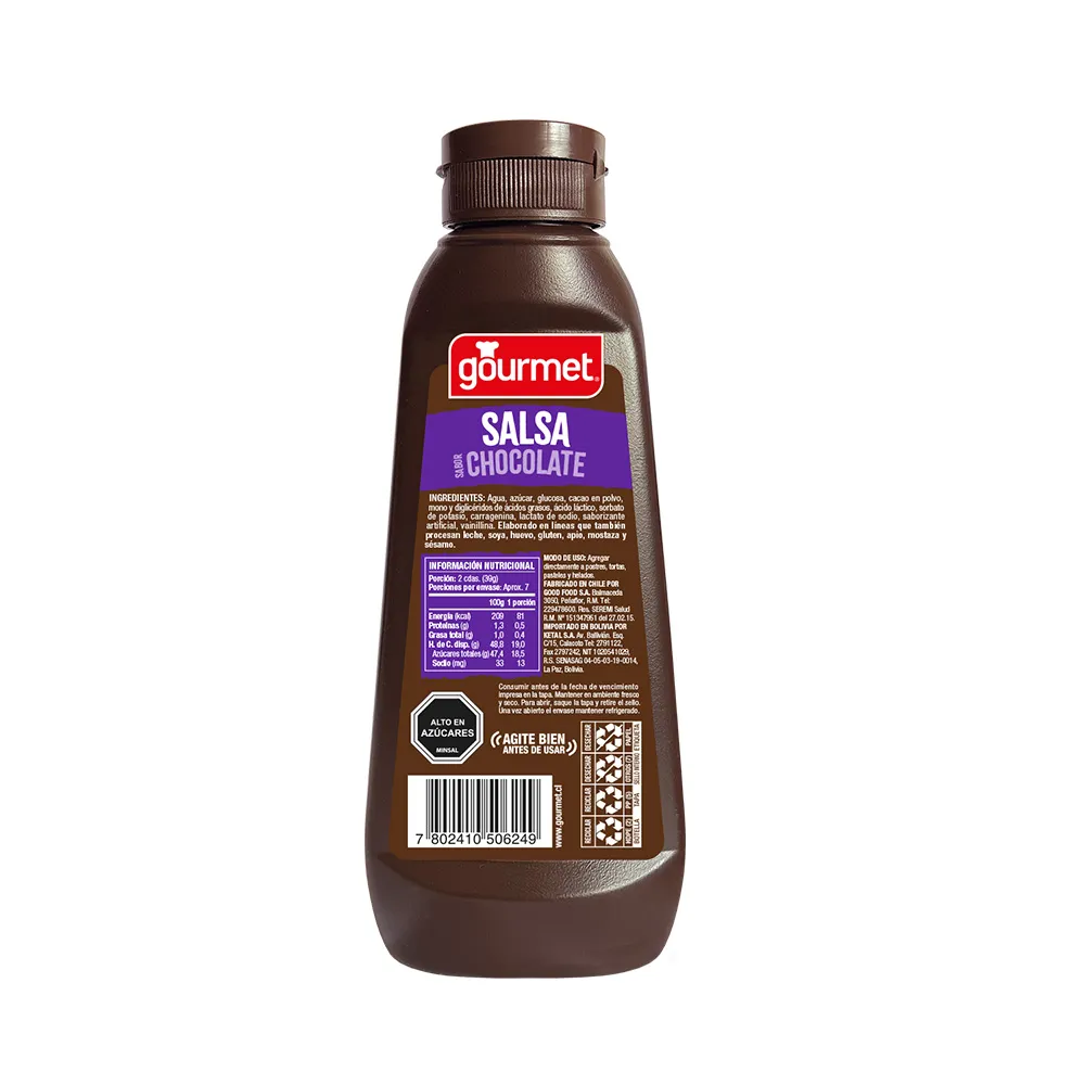 Salsa Framb/Choco Gourmet 280 Gr (Sabor Caramelo)